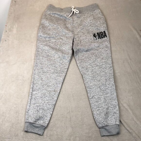 NBA Mens Jogger Pants Large Gray Activewear Sweatpants Lounge Drawstring Casual - Picture 11 of 12